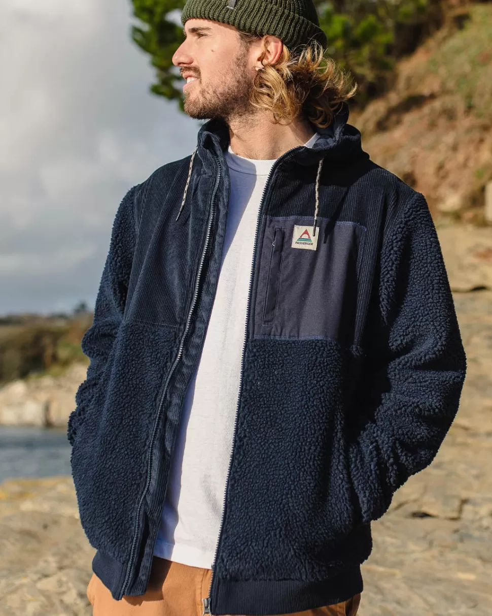 Flash Sale Floris van Bommel Adventure Recycled Deep-Pile Sherpa Fleece Deep Navy