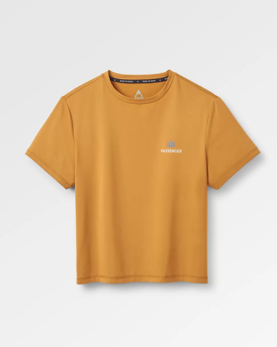 Discount Passenger Align Active Recycled T-Shirt Dusty Ochre