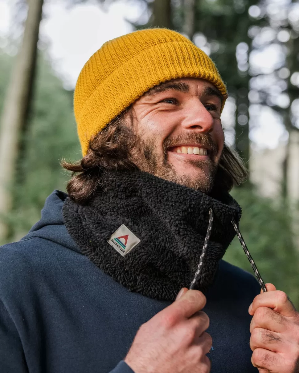 Sale Passenger Ash Recycled Sherpa Fleece Snood Black