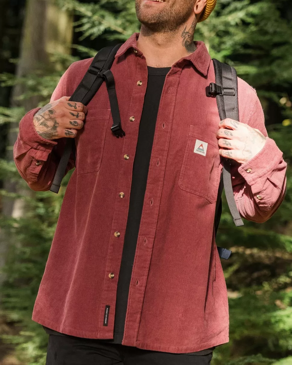 Cheap Passenger Backcountry Cord Shirt Crushed Berry