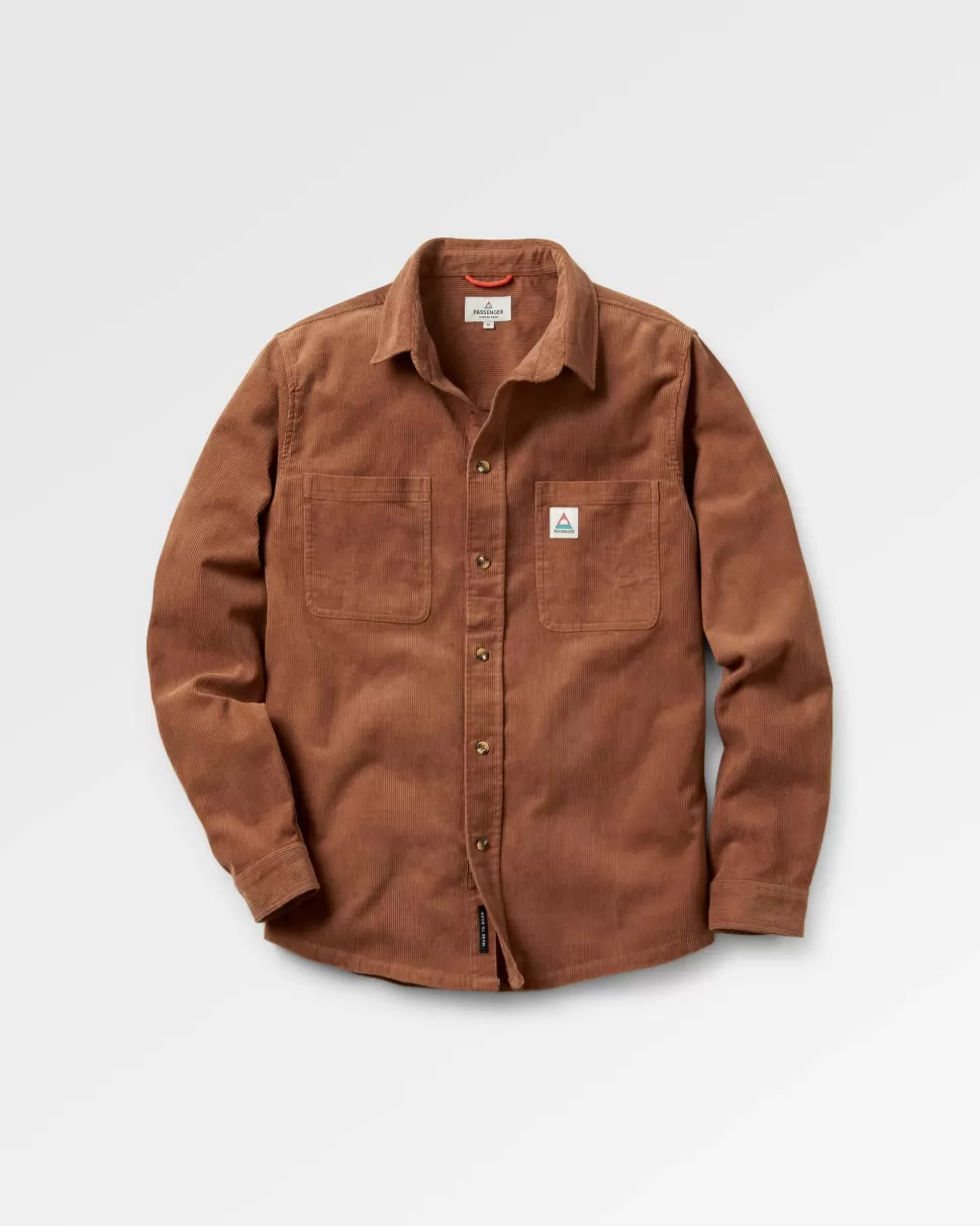 Discount Passenger Backcountry Cord Shirt Toffee