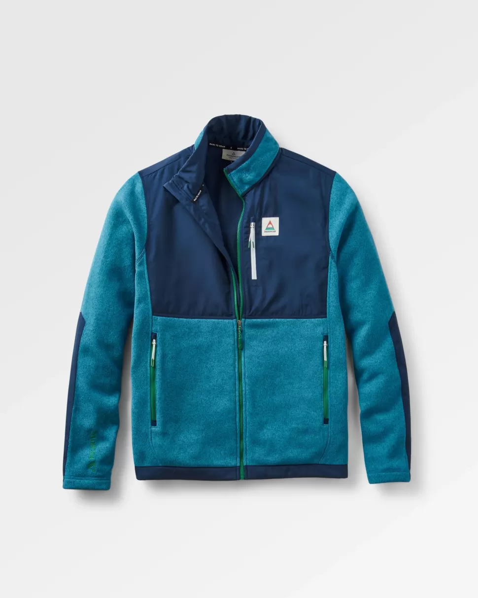 Shop Floris van Bommel Backroads Recycled Polartec® Fleece Blue Steel Marl