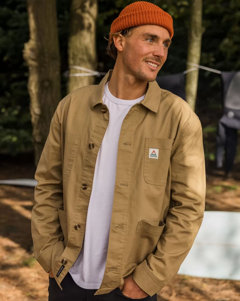 Shop Passenger Balsa Canvas Overshirt Biscuit