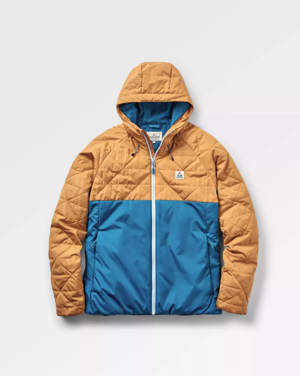 Online Passenger Base Recycled Thermore® Insulated Jacket Dusty Ochre/ Corsair Blue