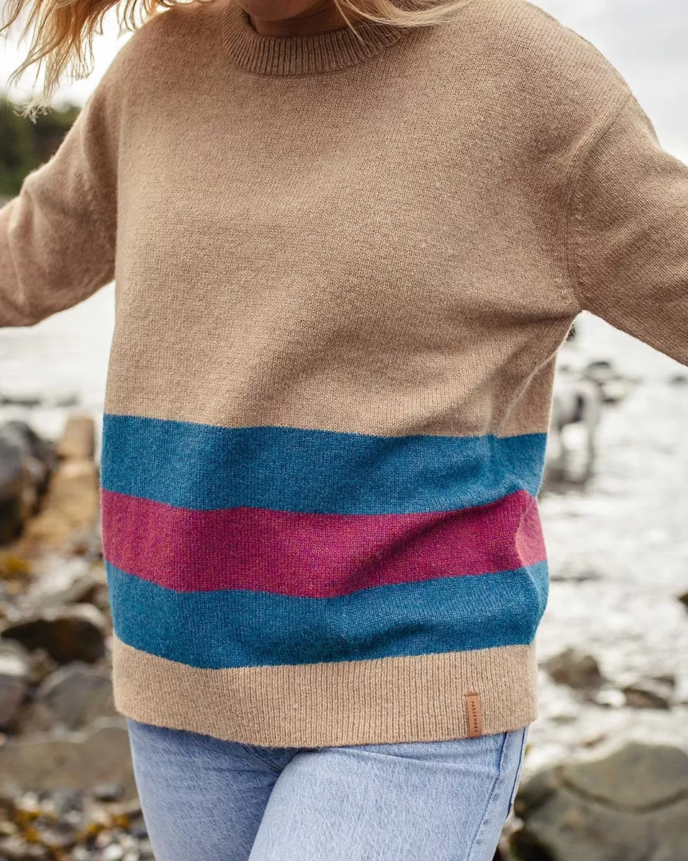 New Passenger Bay Recycled Knitted Jumper Sand