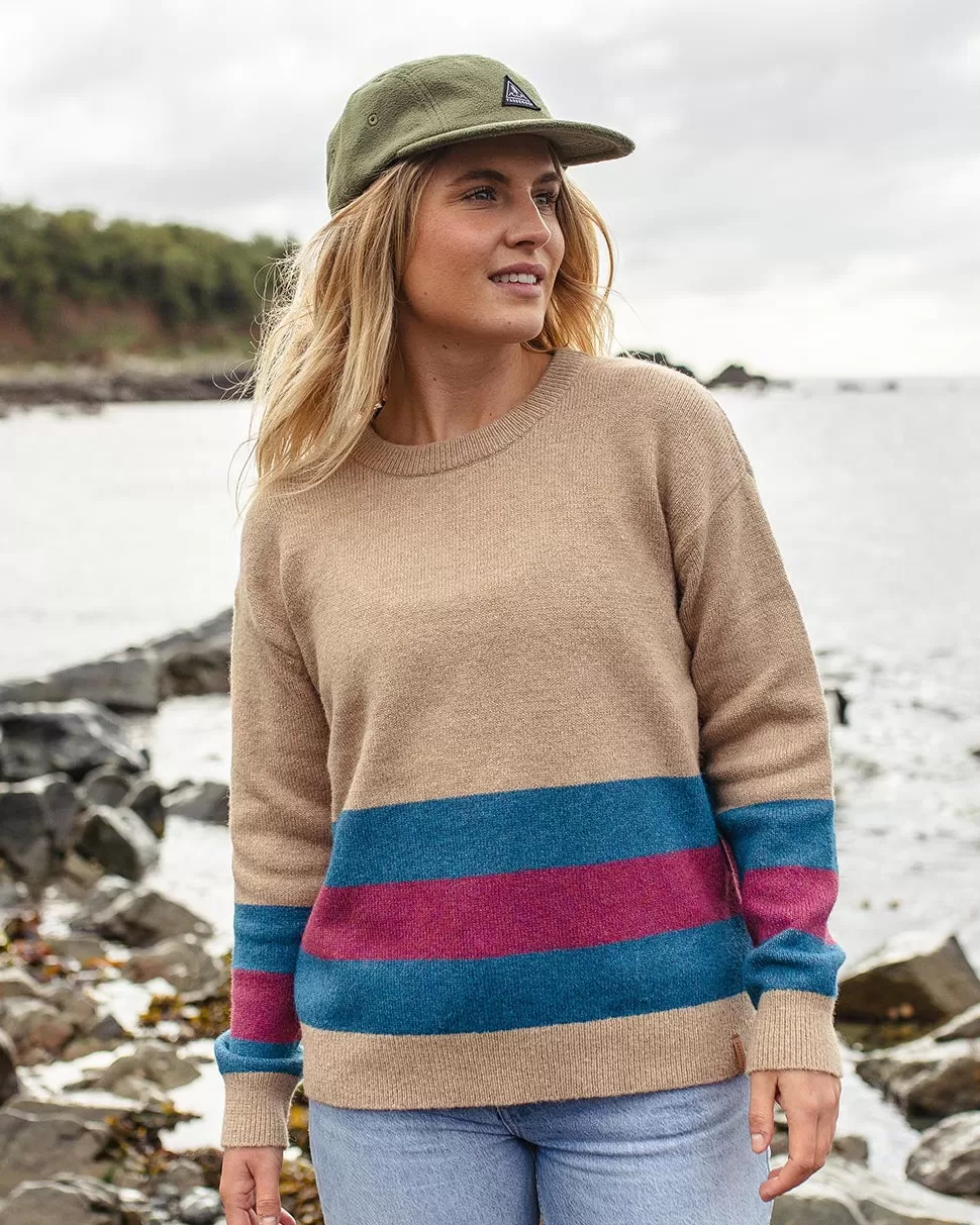 New Passenger Bay Recycled Knitted Jumper Sand