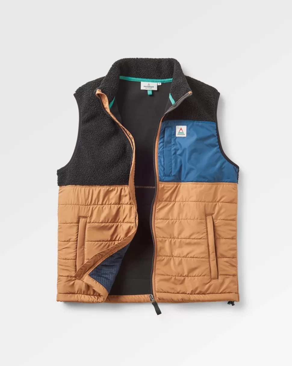 Discount Floris van Bommel Born Explorer Recycled Polar-Lined Sherpa Vest Black