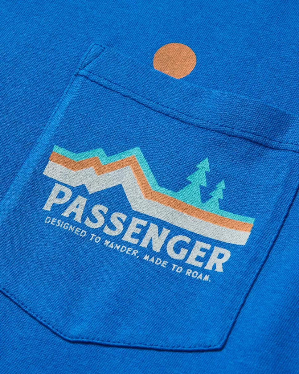 Shop Passenger Branch Out Recycled Cotton T-Shirt True Blue