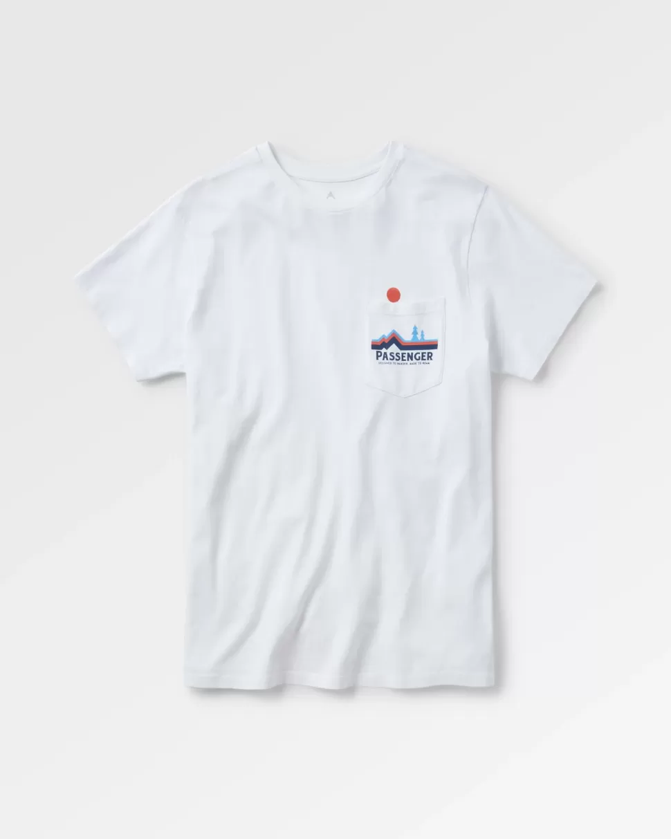 New Passenger Branch Out Recycled Cotton T-Shirt White