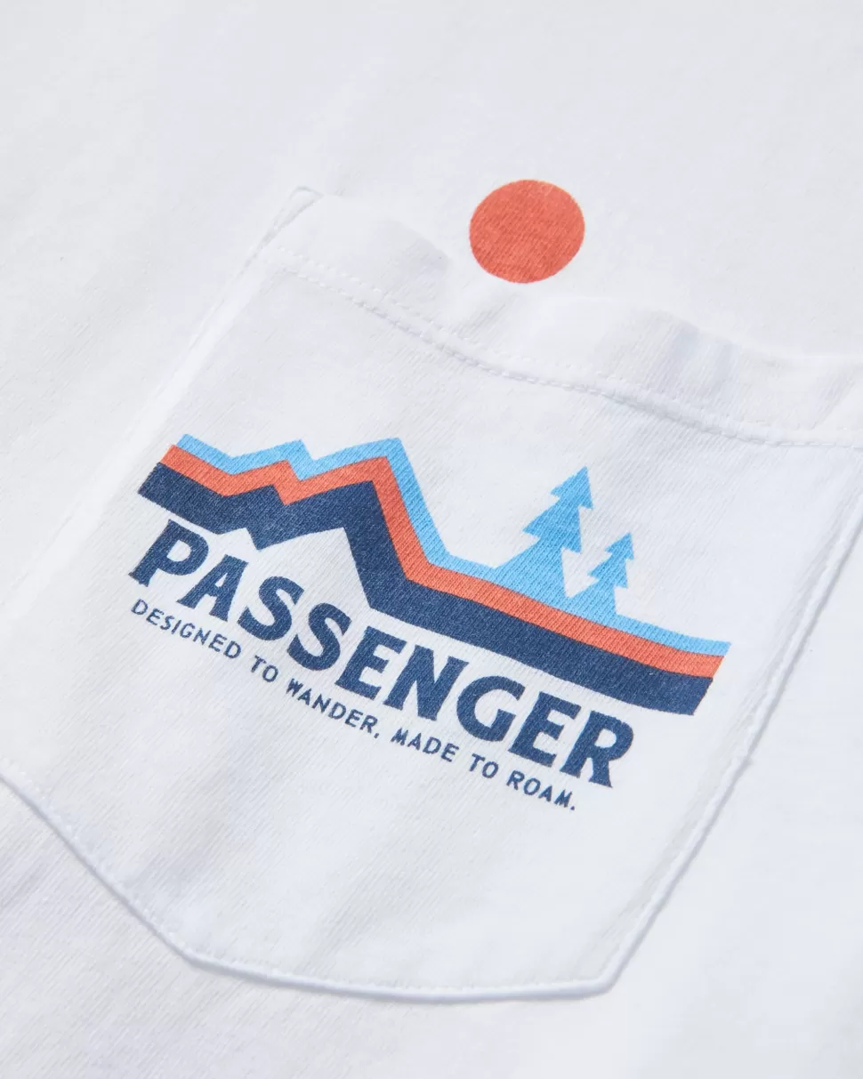 New Passenger Branch Out Recycled Cotton T-Shirt White