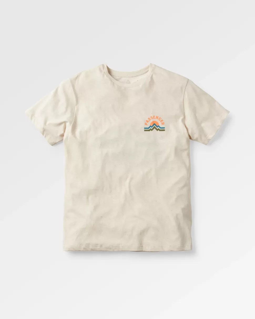 New Passenger Breathe Recycled Cotton Marl T-Shirt Milky Marl