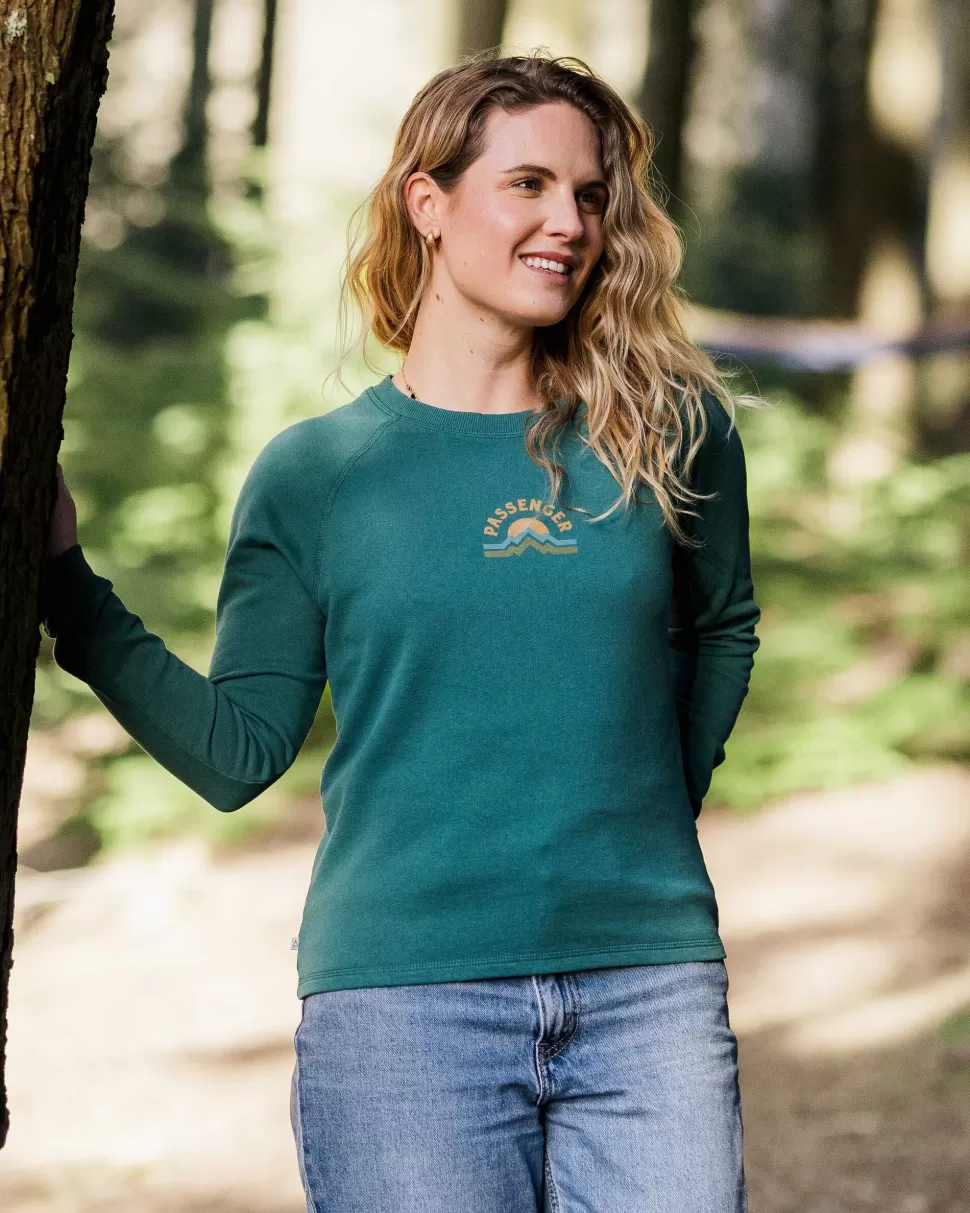 Discount Passenger Breathe Recycled Cotton Sweatshirt Mediterranean