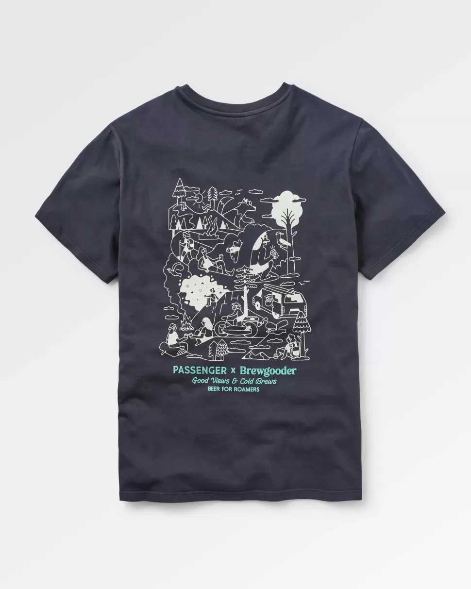 Outlet Passenger Brews  Views T-Shirt X Brewgooder Black