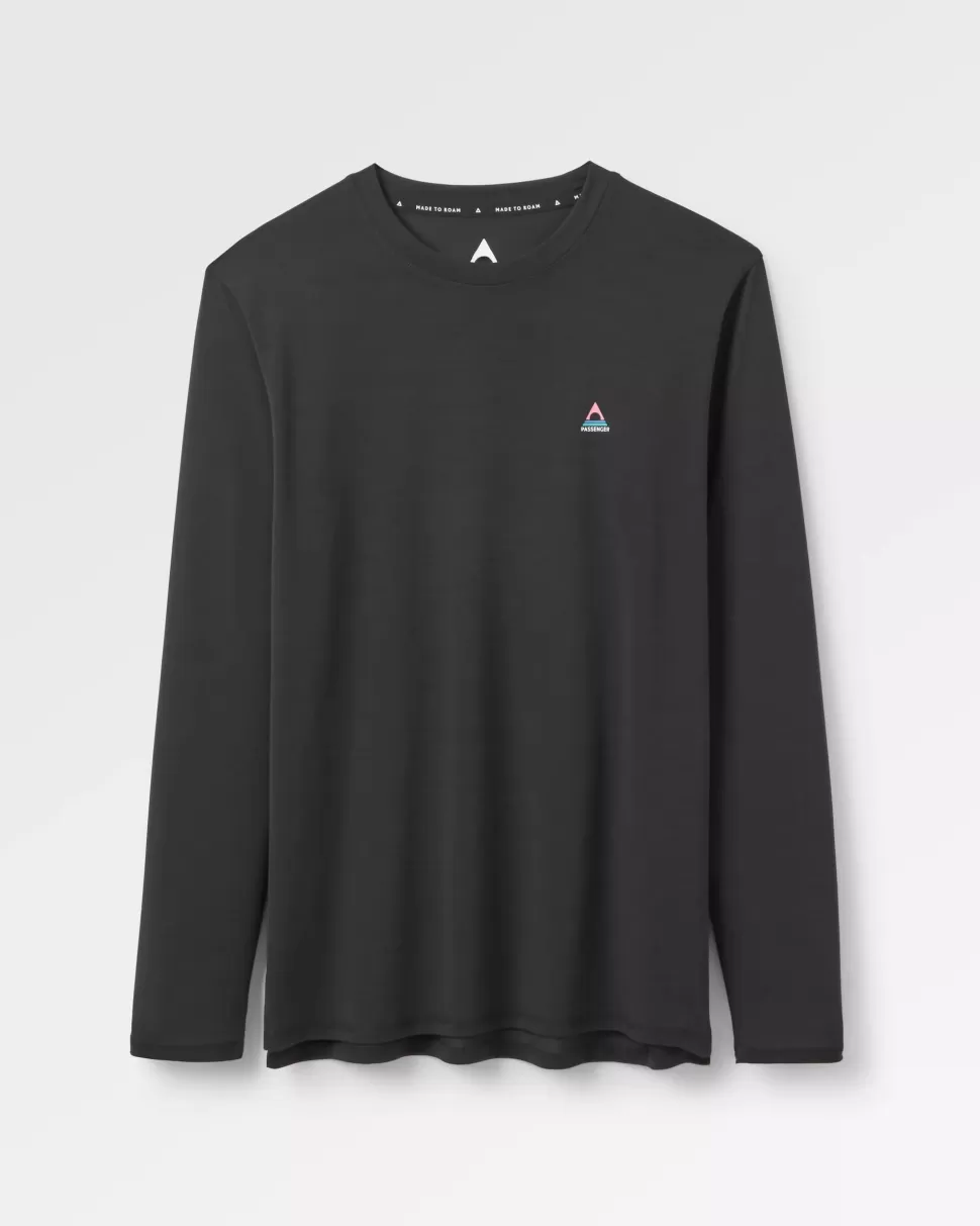 Best Sale Passenger Classic Active Recycled LS T-Shirt Black