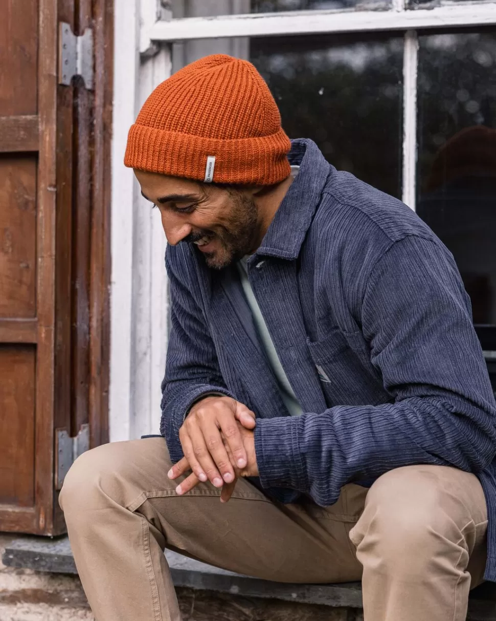 New Floris van Bommel Compass Recycled 2.0 Beanie Rust