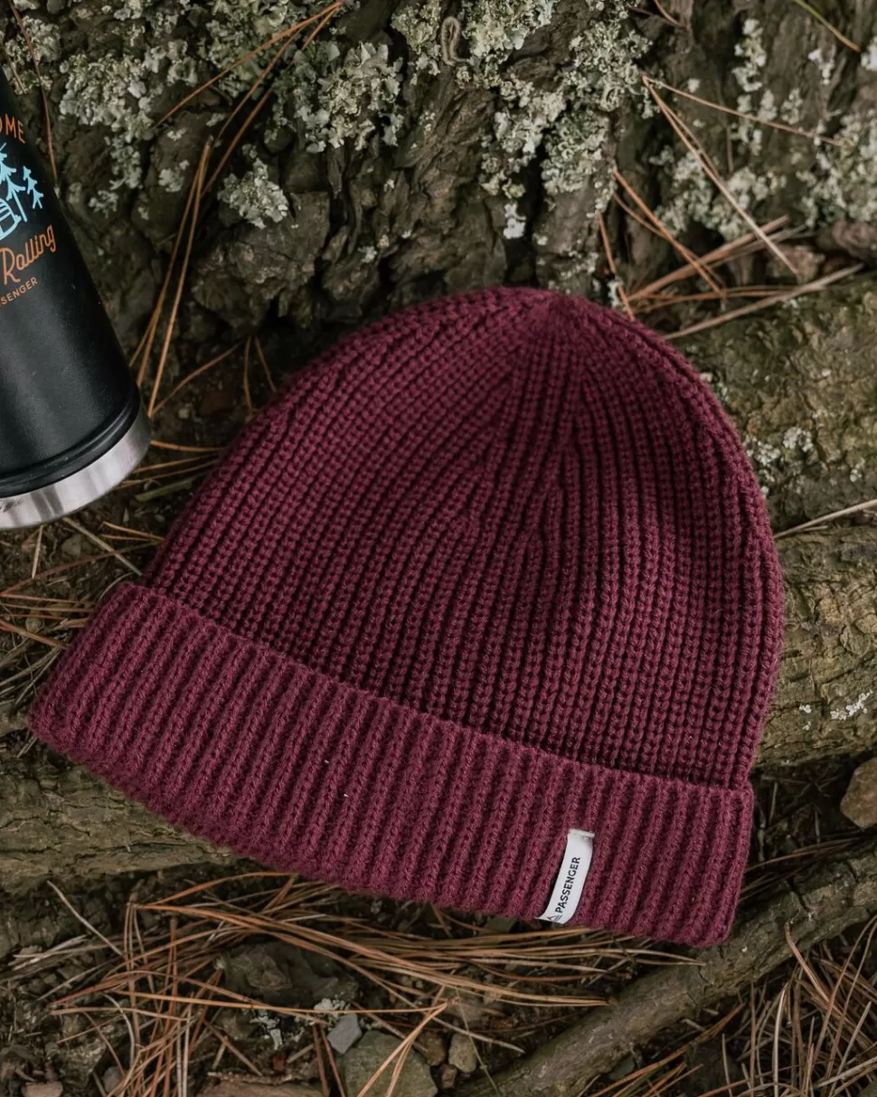 Flash Sale Floris van Bommel Compass Recycled 2.0 Beanie Wine