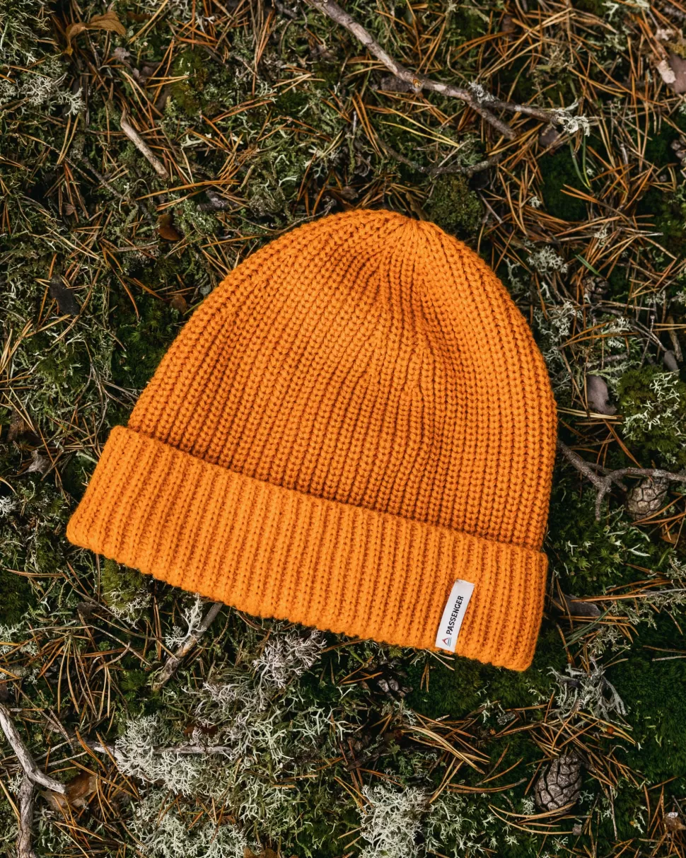 Clearance Passenger Compass Recycled 2.0 Beanie Sunrise Orange