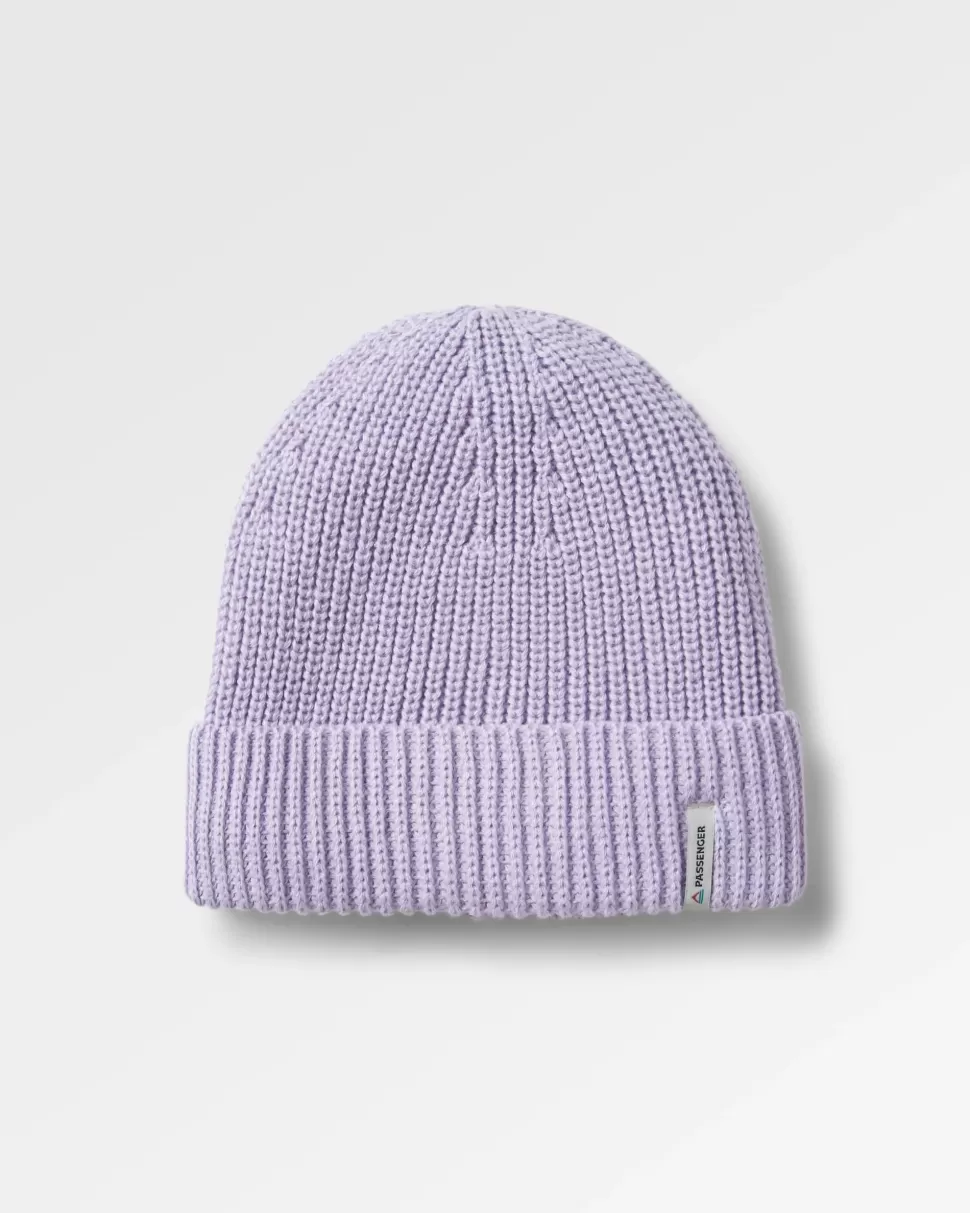 Clearance Floris van Bommel Compass Recycled Beanie Lilac Mist