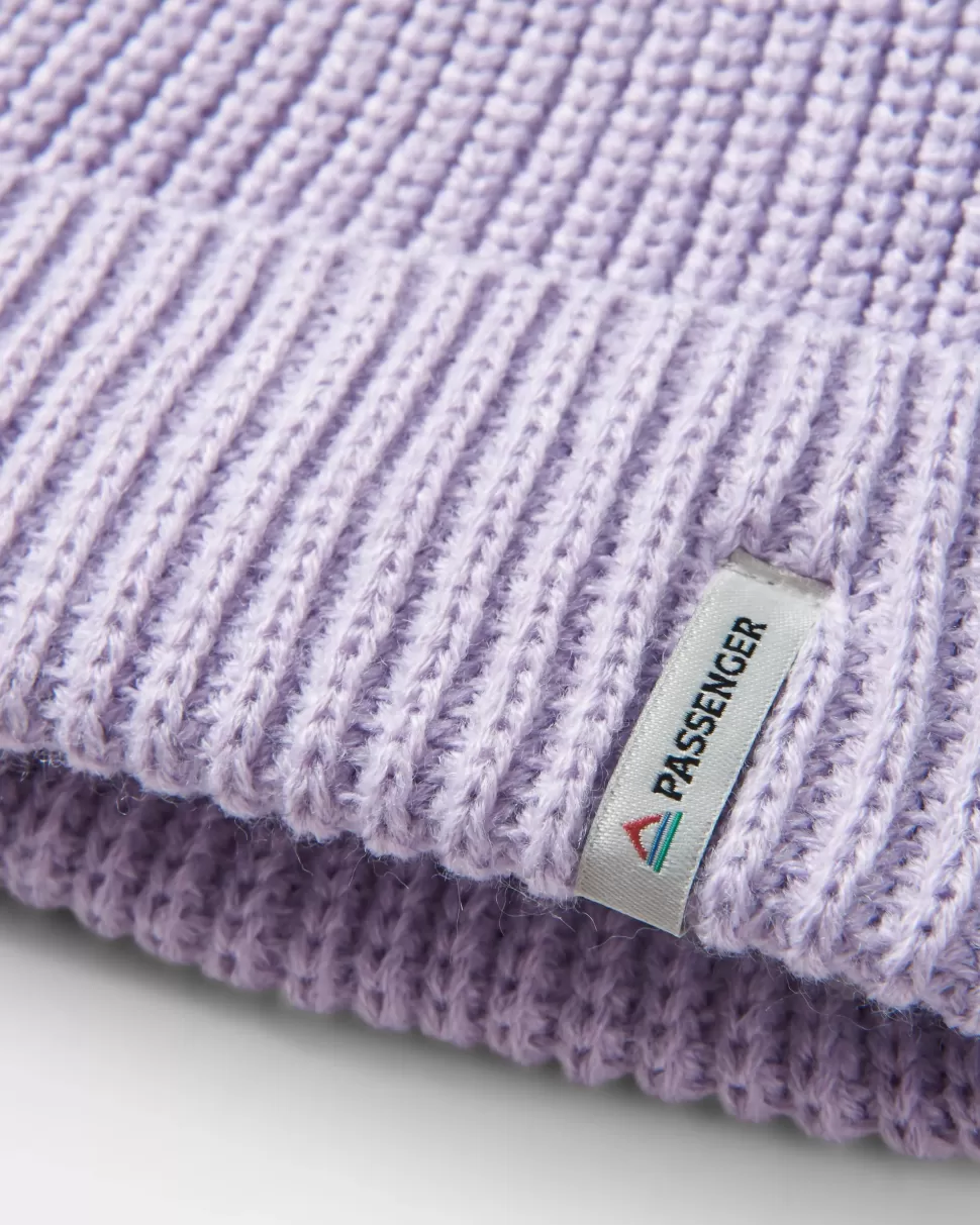 Clearance Floris van Bommel Compass Recycled Beanie Lilac Mist