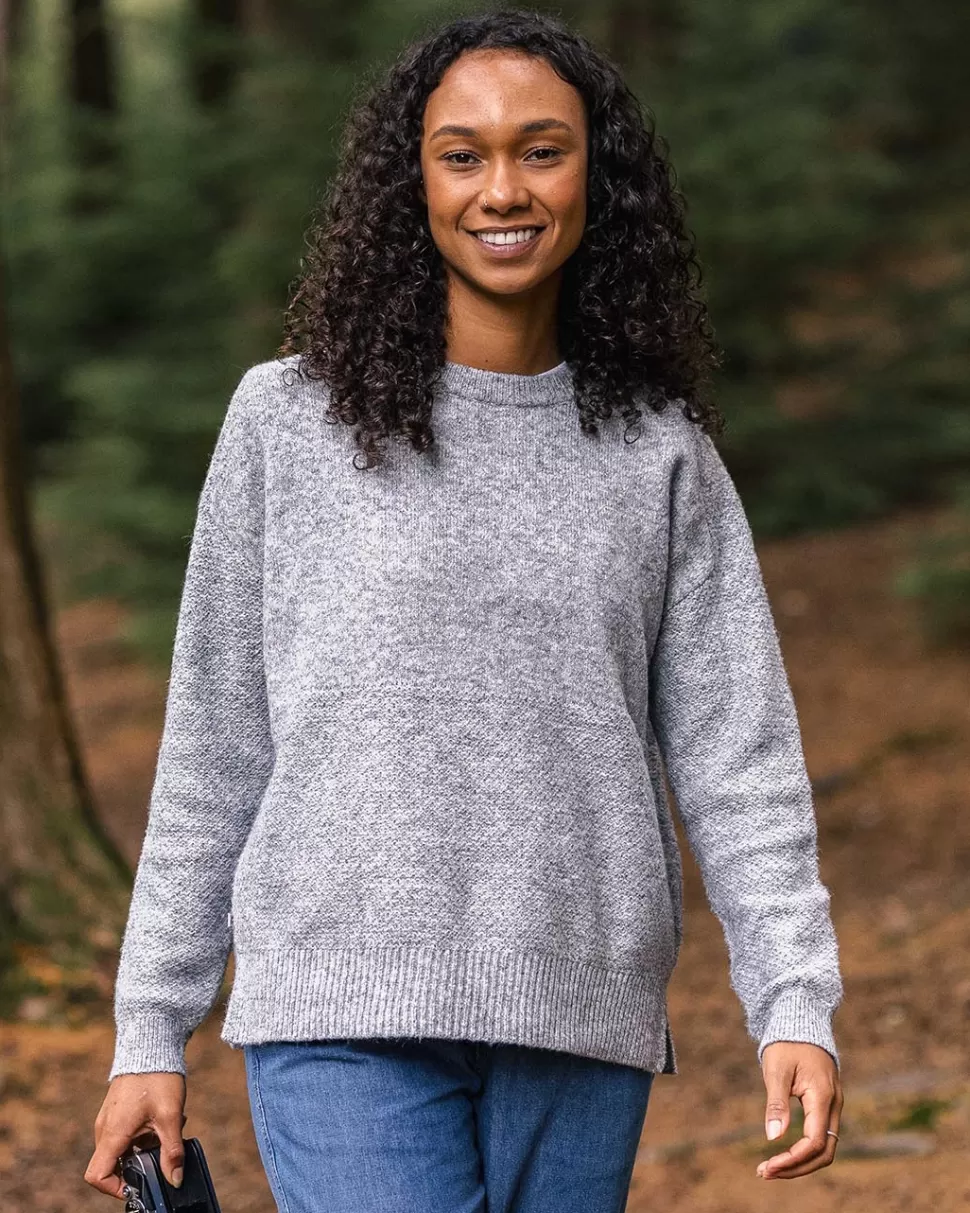 Best Sale Passenger Cove Recycled Knitted Jumper Grey Marl