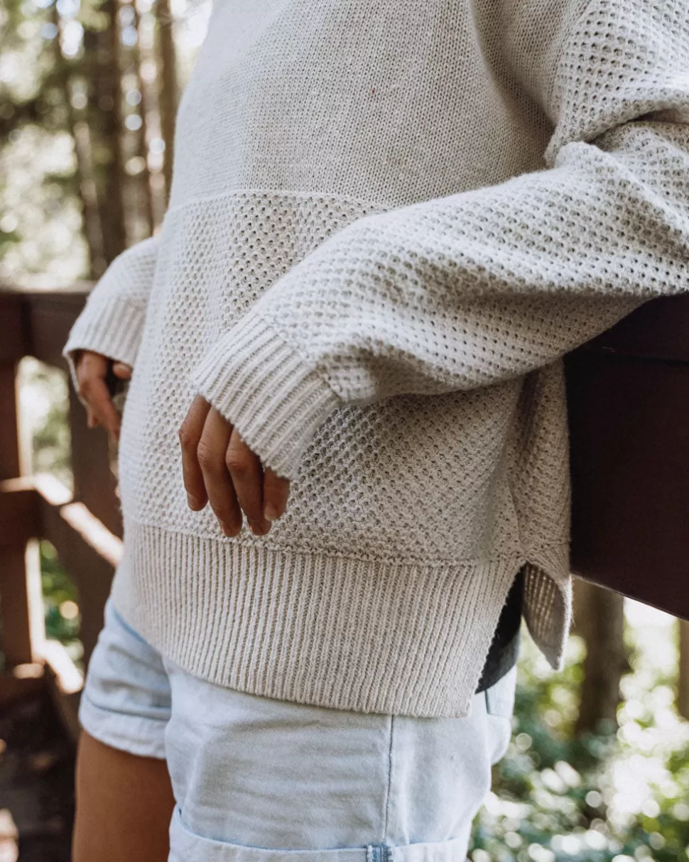 Flash Sale Passenger Cove Recycled Knitted Jumper Off White