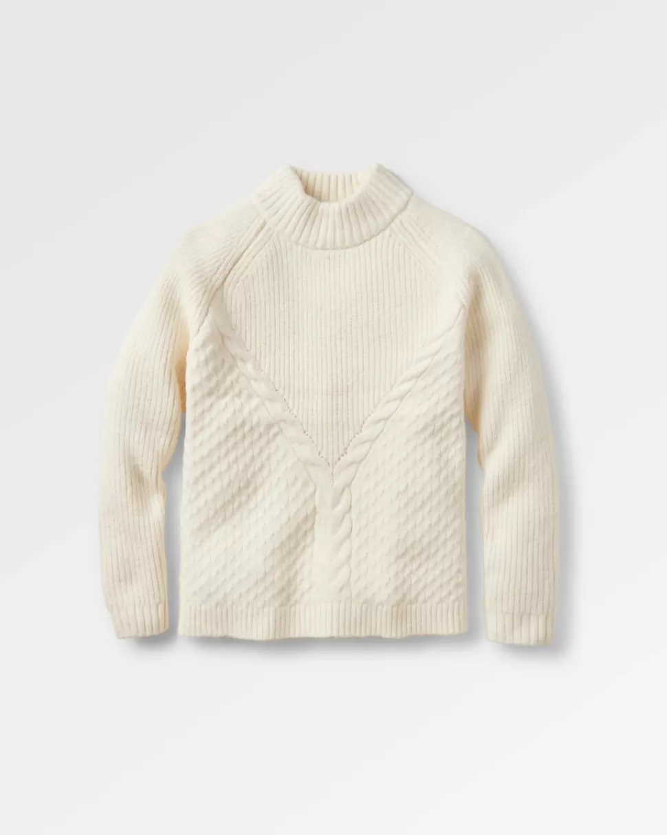 Shop Passenger Cozy Cable Recycled Knitted Jumper Off White