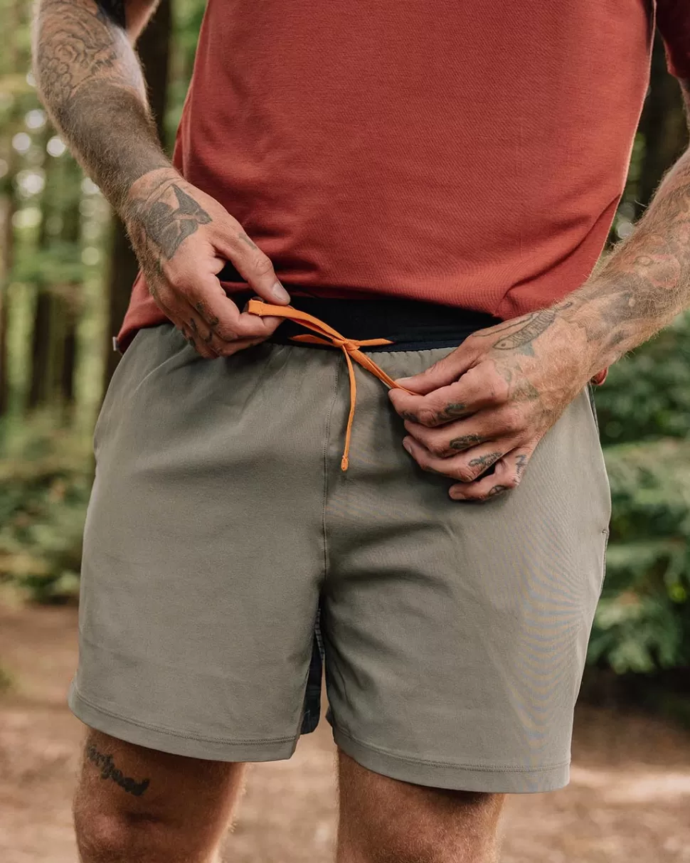 Best Floris van Bommel Descent Trail Recycled Shorts Dusty Olive