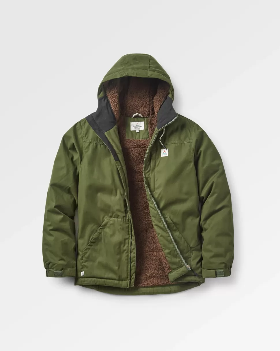 Store Passenger Discover Recycled Sherpa Lined Jacket Fir Tree