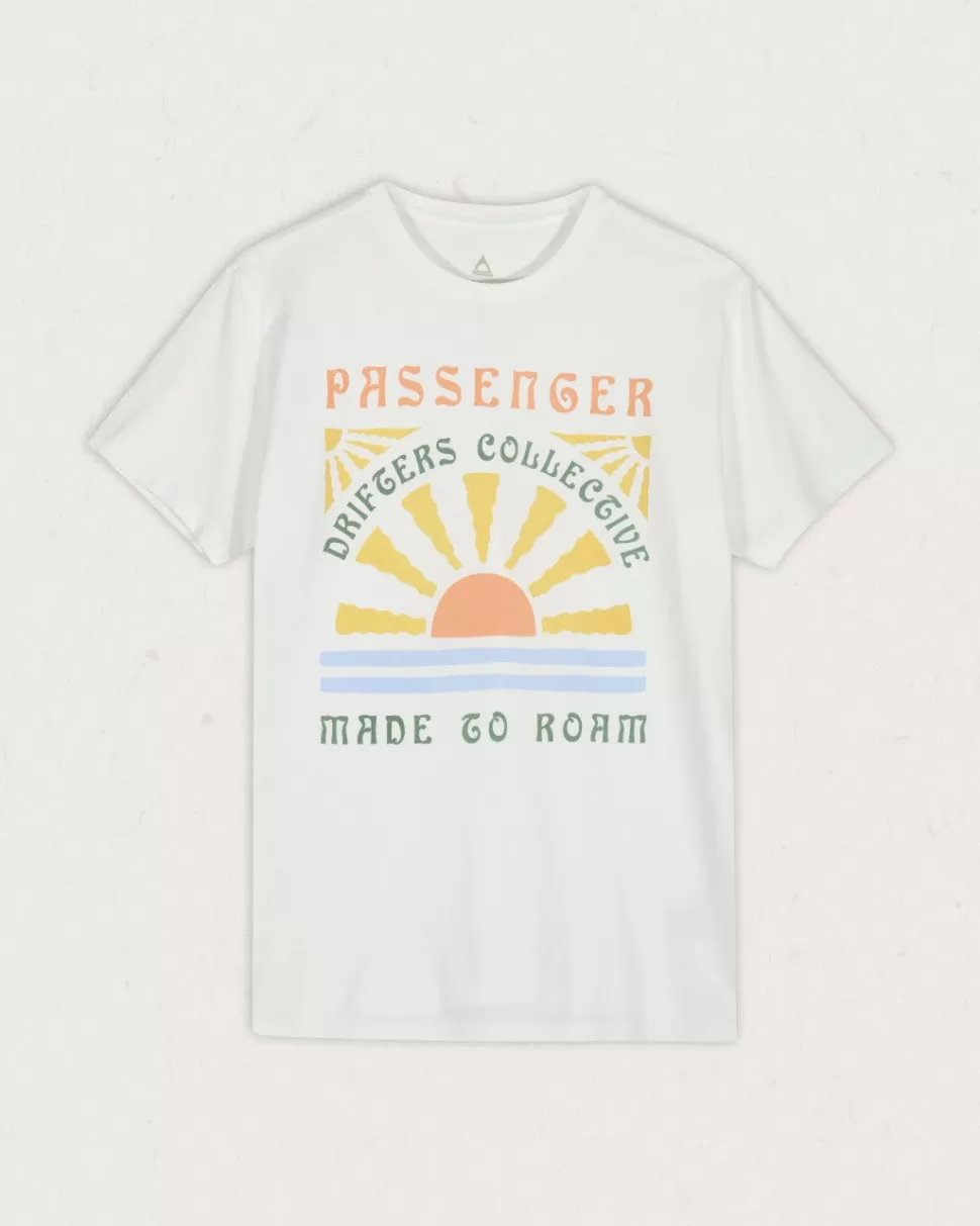 Outlet Passenger Drifters Oversized Recycled Cotton T-Shirt White