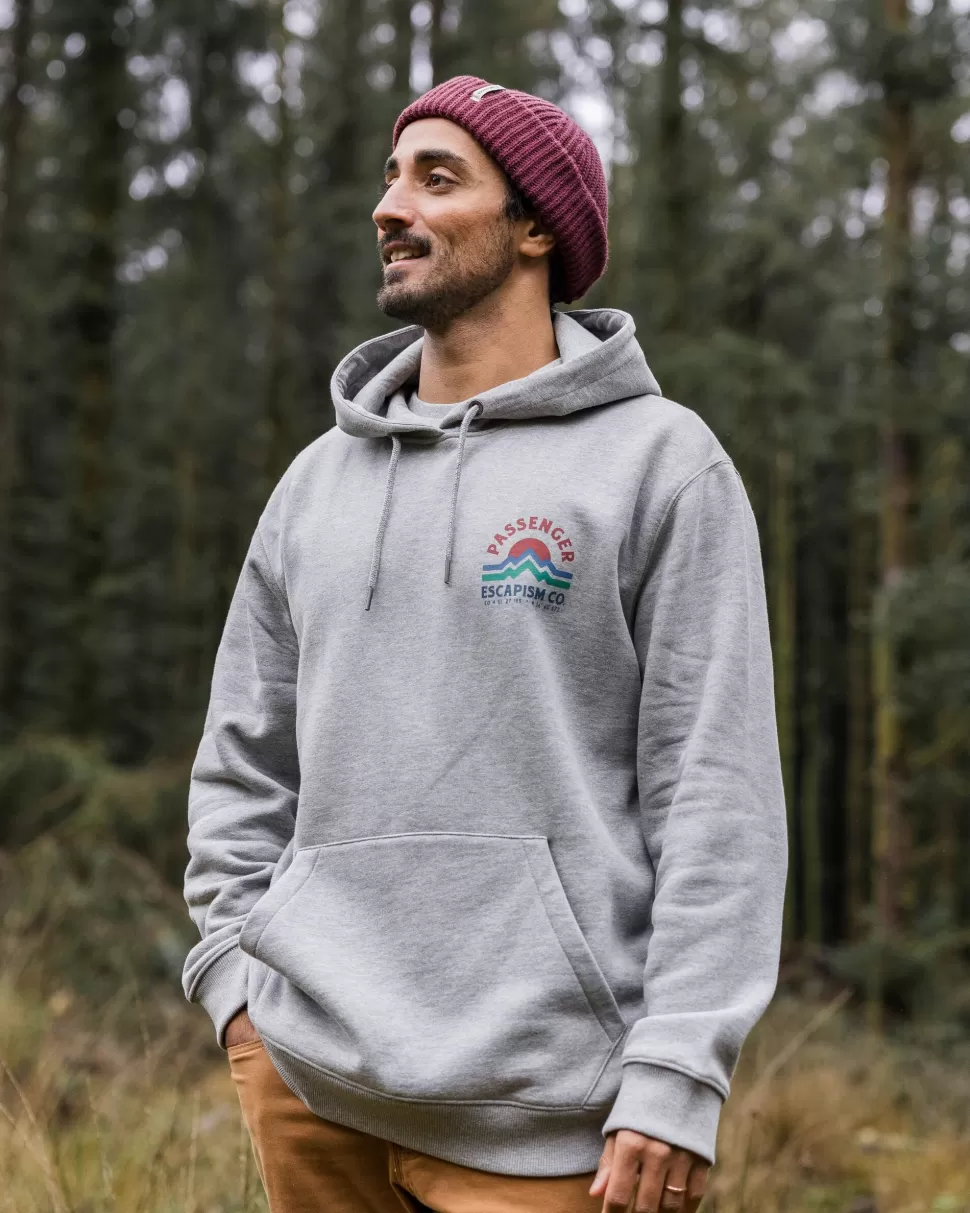 Best Passenger Dumont Organic Relaxed Fit Hoodie Grey Marl