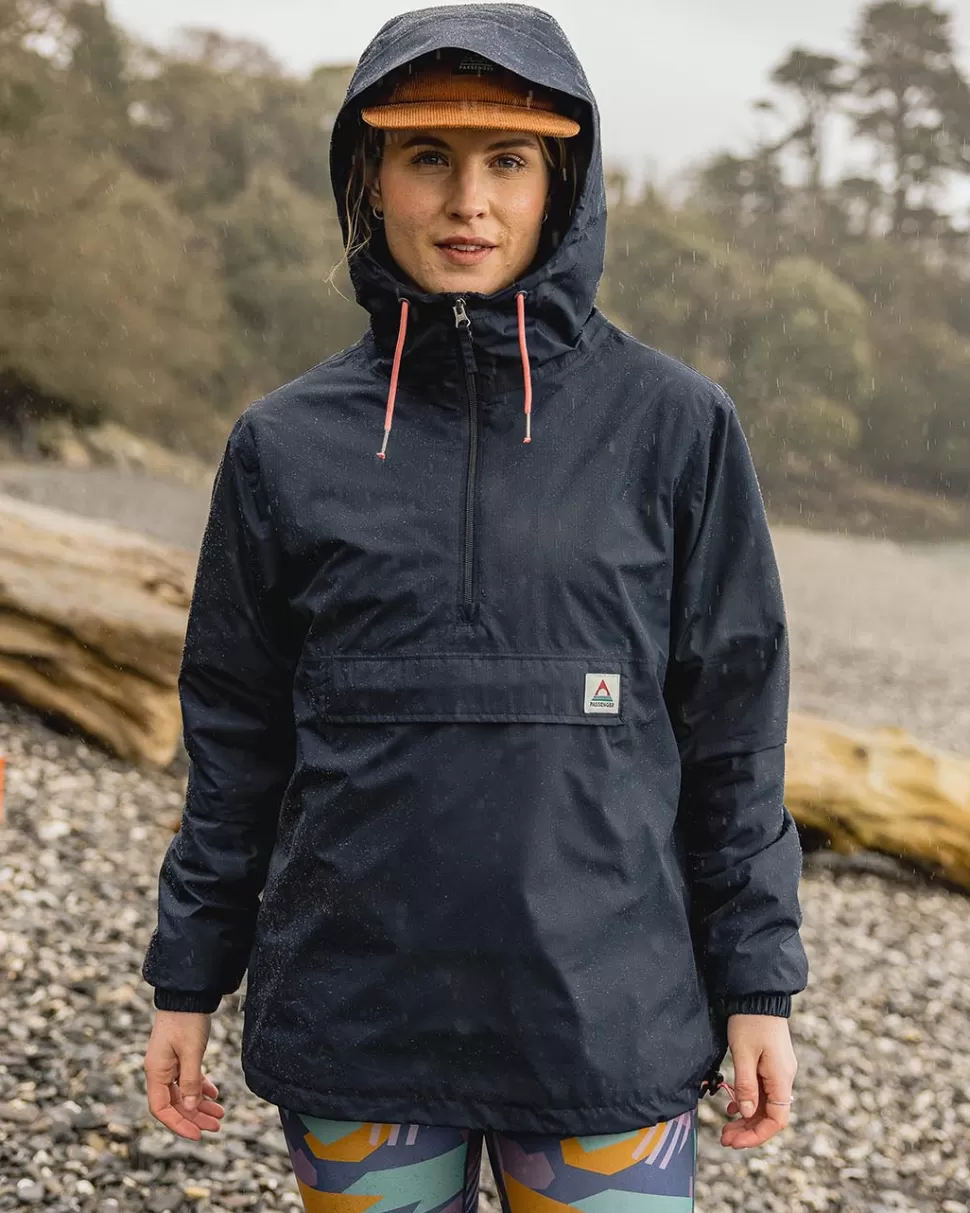 Cheap Passenger Eden Recycled Oversized Water Resistant Jacket Deep Navy