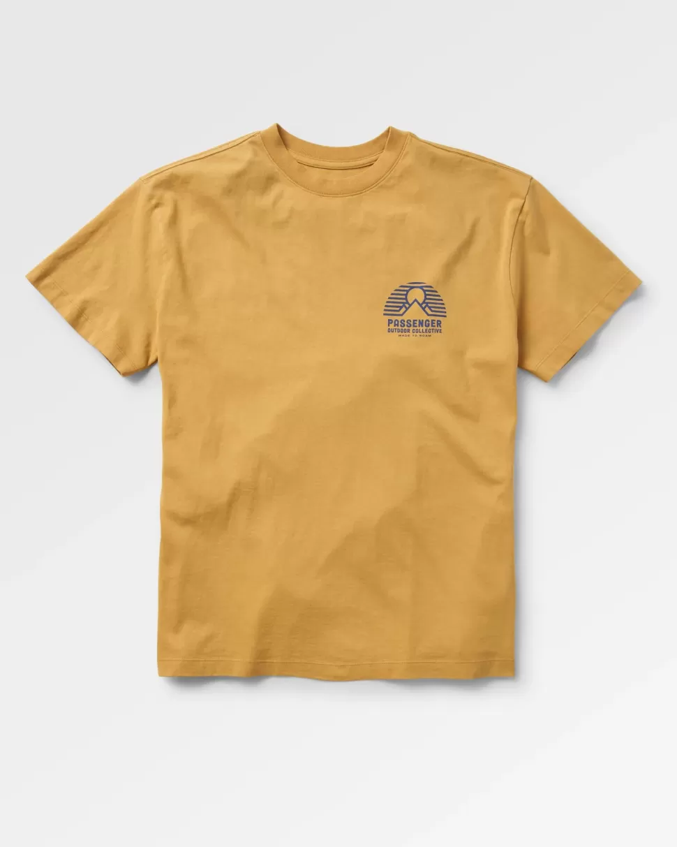 Online Passenger Elbio Recycled Relaxed Fit T-Shirt Mustard Gold