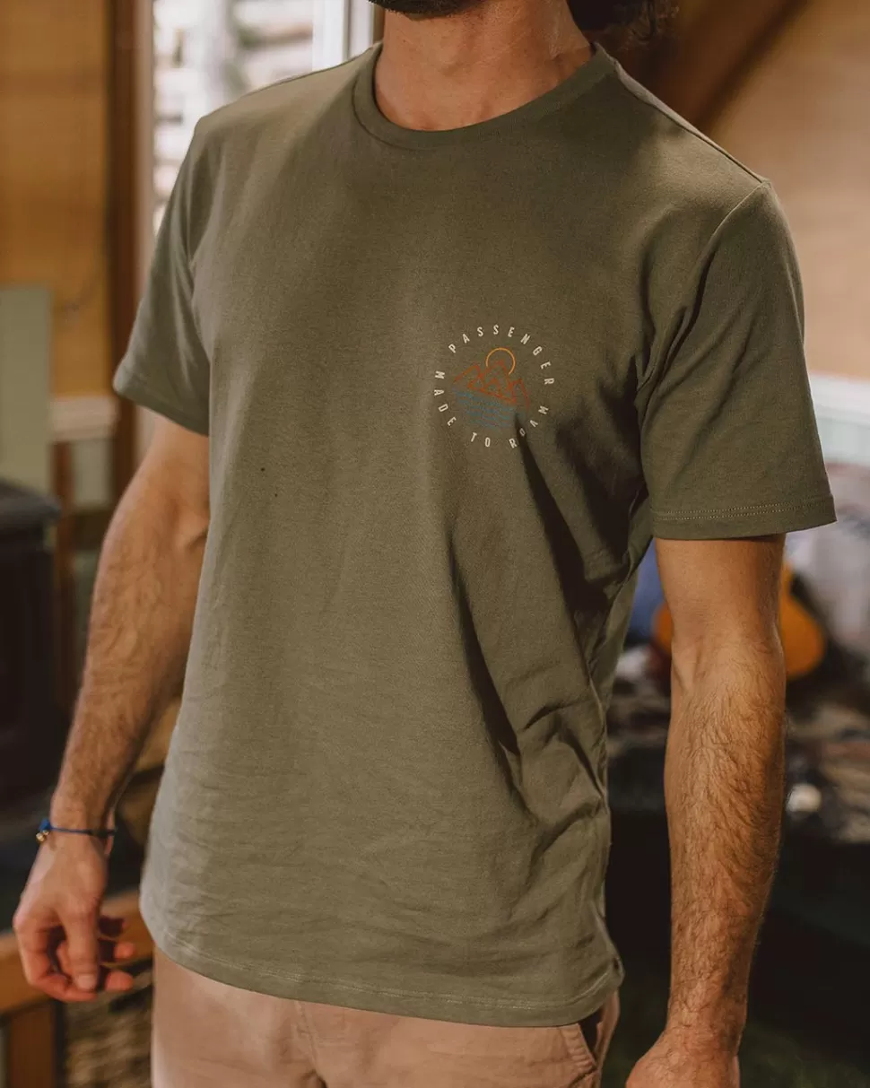 Flash Sale Passenger Escapism Recycled Cotton T-Shirt Dusty Olive