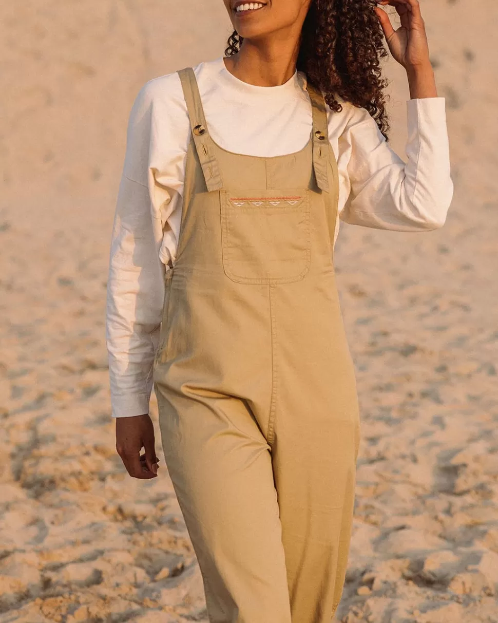 Fashion Passenger Faye Organic Cotton Dungarees Biscuit