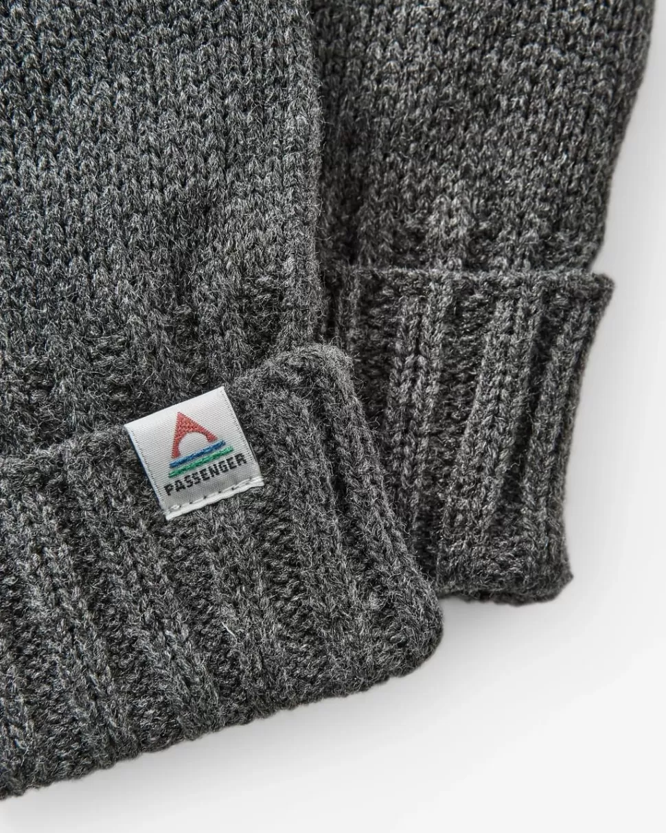 Outlet Passenger Gale Recycled Knitted Gloves Charcoal