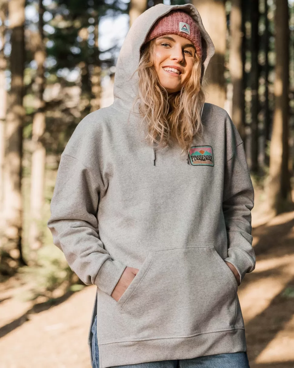 Online Passenger Golden Hour Recycled Cotton Hoodie Grey Marl