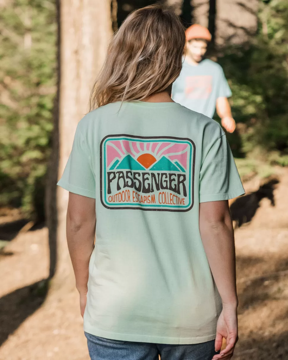 Clearance Passenger Golden Hour Recycled Cotton Oversized T-Shirt Surf Spray