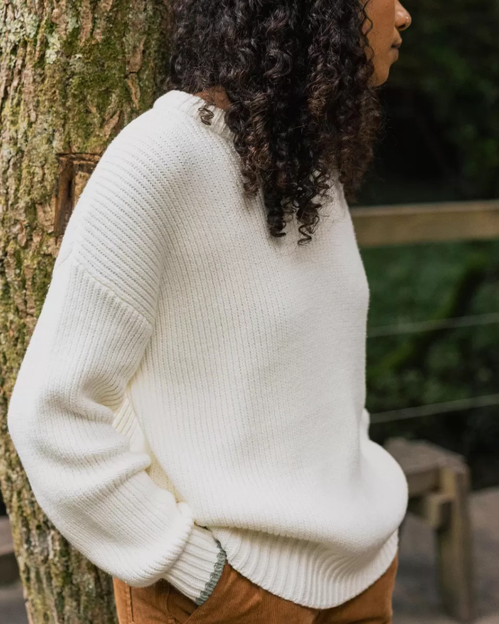 Flash Sale Passenger Gondwana Classic Knitted Jumper Off White