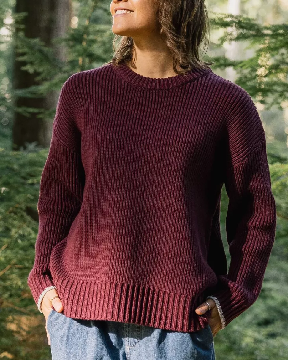 Outlet Passenger Gondwana Classic Knitted Jumper Wine