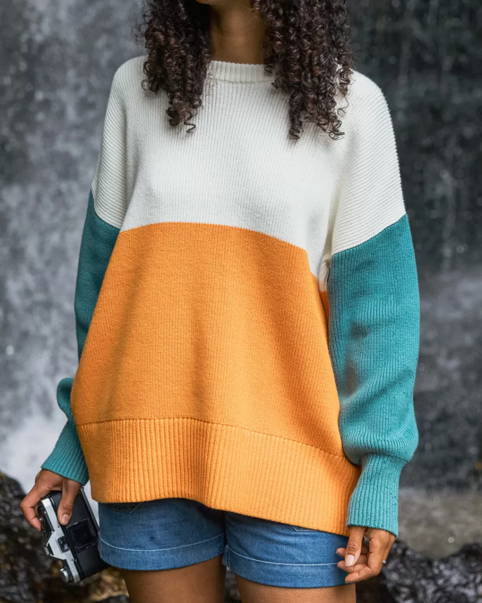 Online Passenger Gondwana Organic Oversized Knitted Jumper Apricot