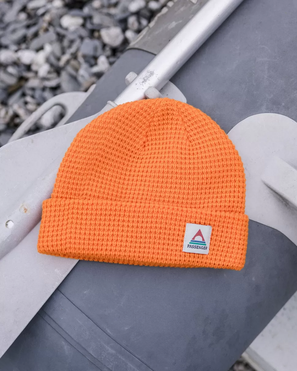 Best Sale Passenger Moss Double Layer Recycled Waffle Beanie Mandarin