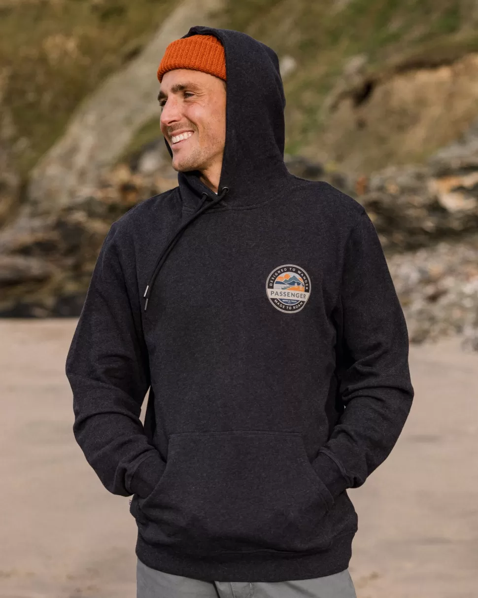 Best Passenger Odyssey Organic Cotton Hoodie Ebony Marl