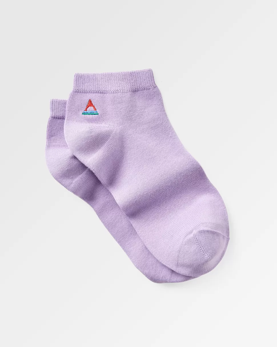 Best Passenger Organic Trainer Socks Dusty Lilac