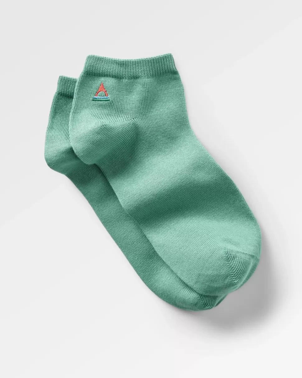 Fashion Passenger Organic Trainer Socks Deep Sea