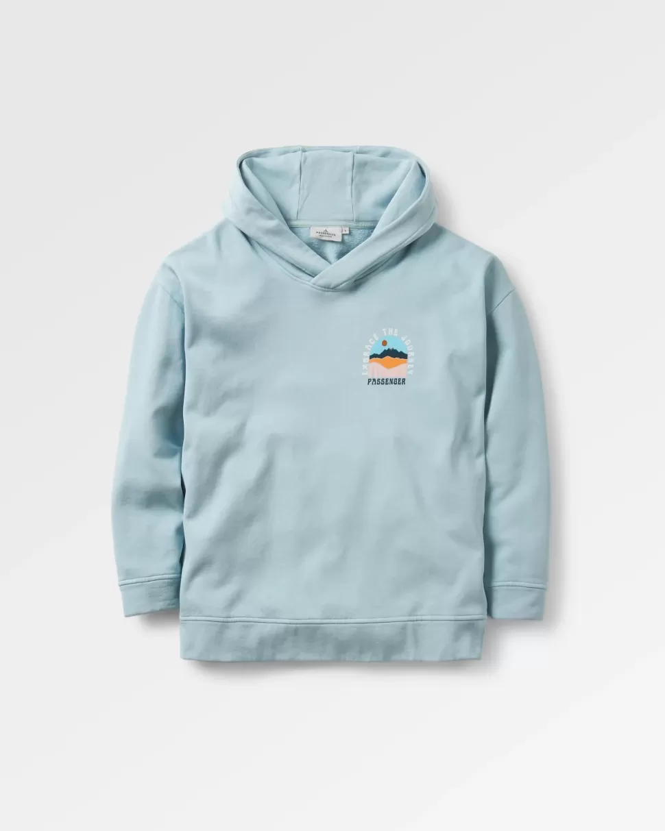 Online Passenger Outlook Recycled Cotton Hoodie Blue Fog