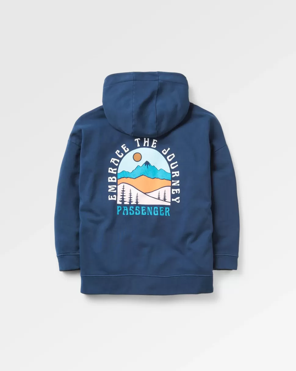 Outlet Passenger Outlook Recycled Cotton Hoodie Rich Navy