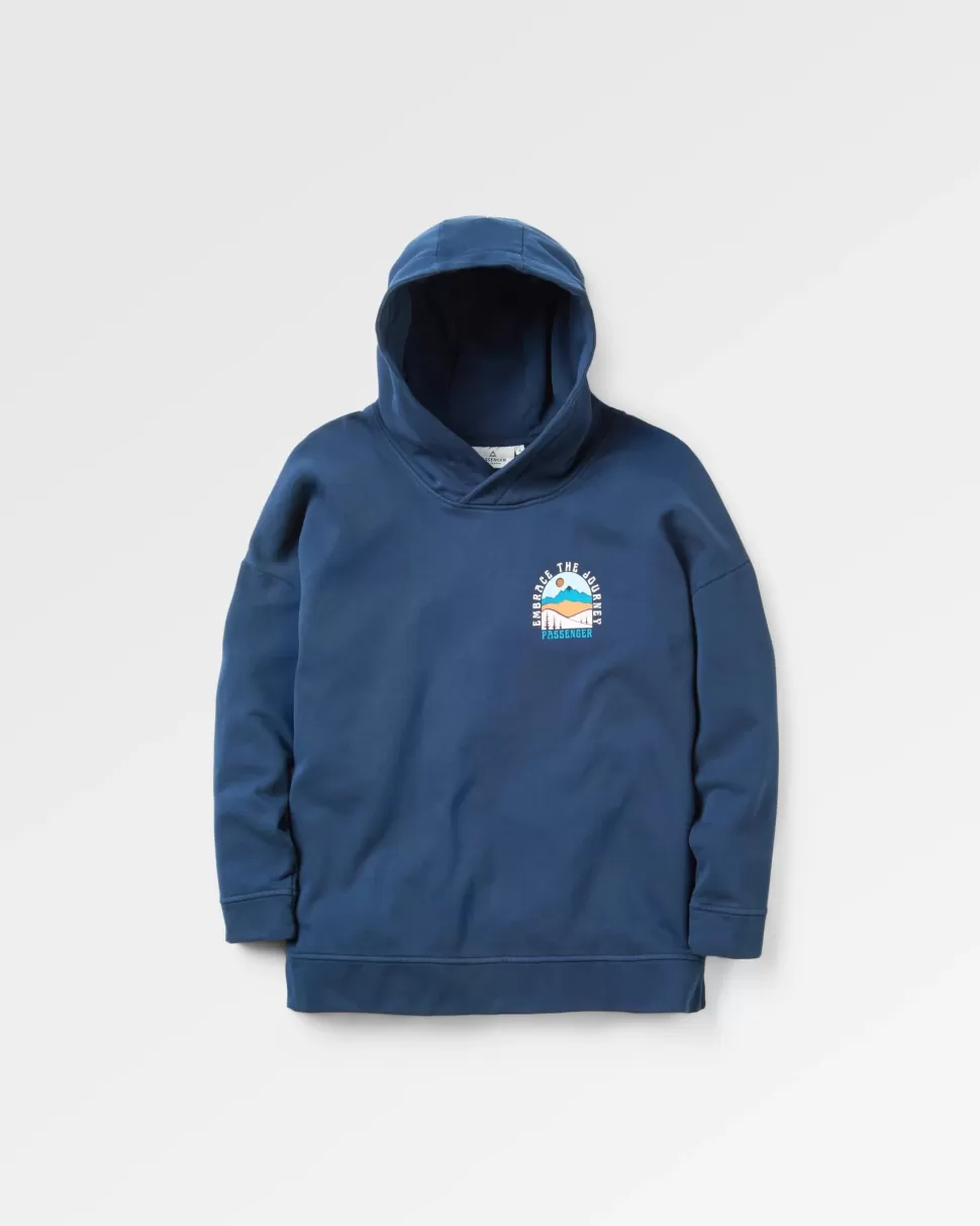 Outlet Passenger Outlook Recycled Cotton Hoodie Rich Navy