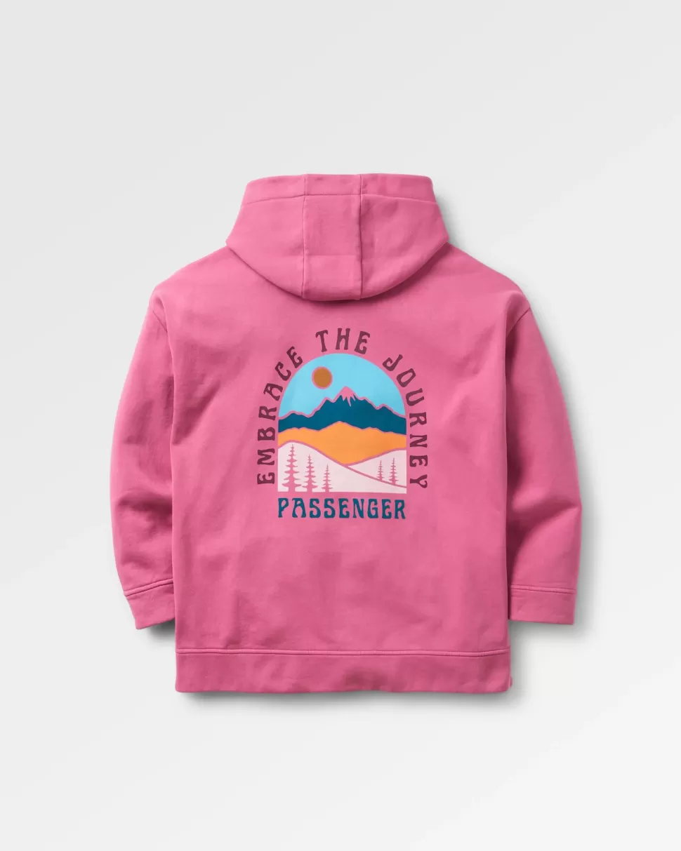 Cheap Passenger Outlook Recycled Cotton Hoodie Mauve Haze