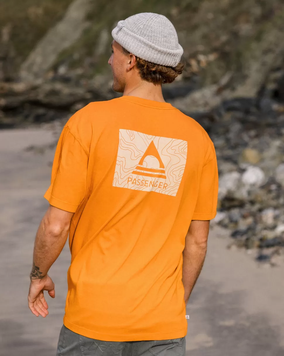 Discount Passenger Purpose Recycled Relaxed Fit T-Shirt Sunrise Orange