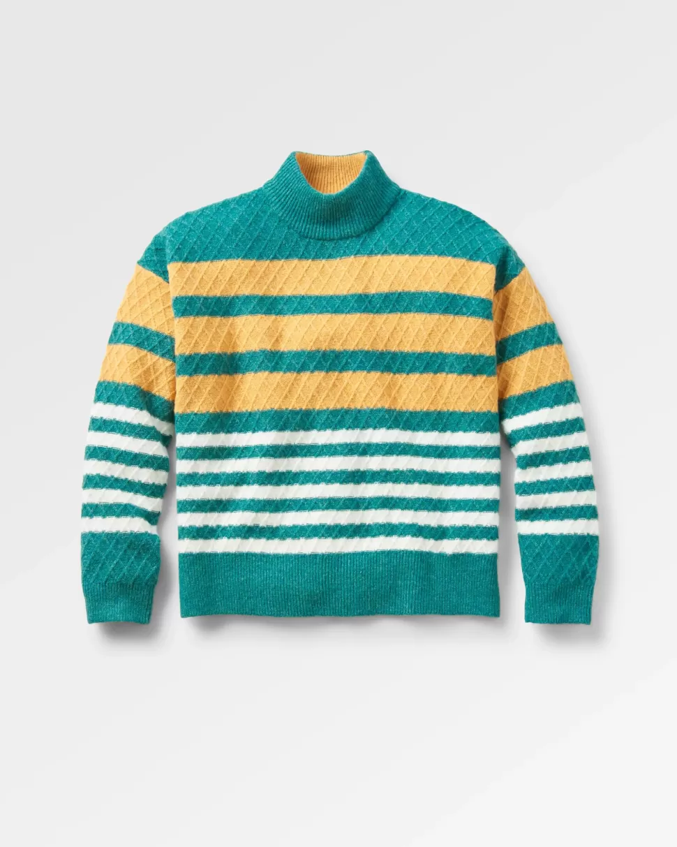 Sale Passenger Ramble Recycled Knitted Jumper Mediterranean